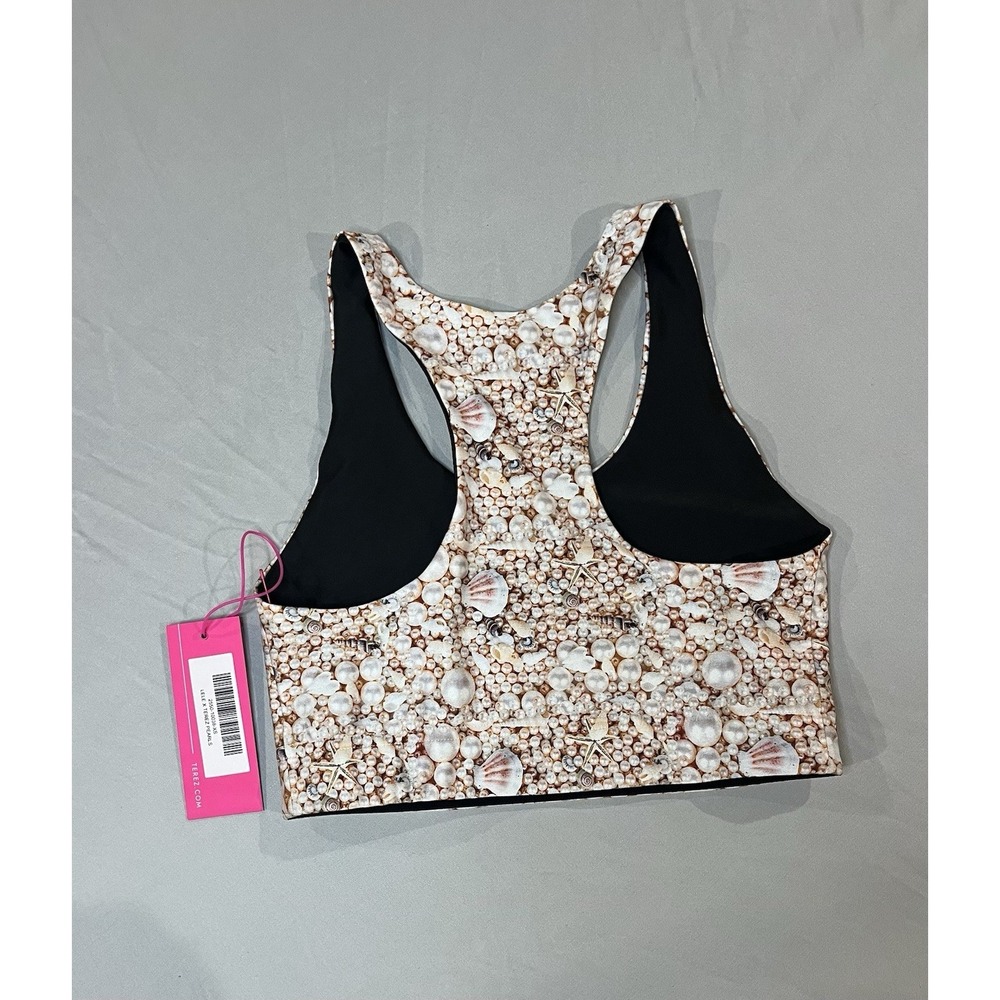Terez Sports Bra Lele X Terez Pearls Size Extra Small New With Tags - Picture 2 of 5
